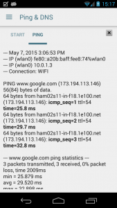 اسکرین شات 3 برنامه Ping & Net