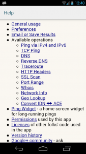 اسکرین شات برنامه Ping & Net 4