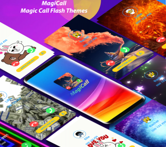 اسکرین شات برنامه Color Call Flash - Color Phone Call Screen Theme 5