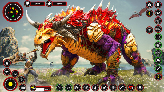 اسکرین شات 1 برنامه Wild Dino Shooting Hunter Game