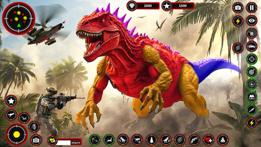 اسکرین شات 4 برنامه Wild Dino Shooting Hunter Game