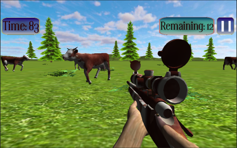 اسکرین شات 4 بازی Jungle Cow Hunt : Cow Game