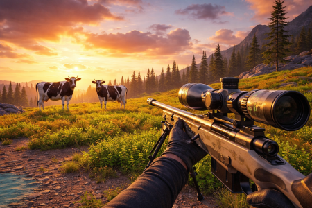 اسکرین شات 4 بازی Jungle Cow Hunt : Cow Game