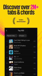 اسکرین شات 2 برنامه Ultimate Guitar: Chords & Tabs