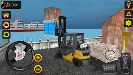 اسکرین شات بازی Forklift Simulator Realistic Game 1