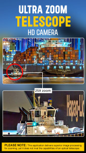 اسکرین شات 2 برنامه Ultra Zoom Telescope HD Camera
