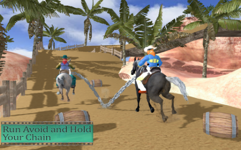 اسکرین شات بازی Chained Horse Racing Game-New Horse Derby Racing 1