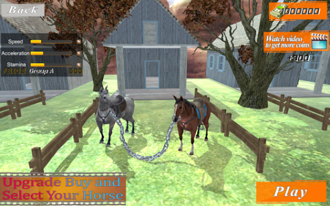 اسکرین شات بازی Chained Horse Racing Game-New Horse Derby Racing 2