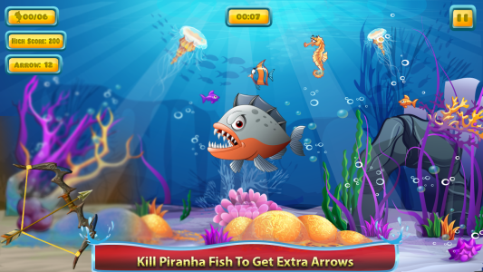 اسکرین شات 2 بازی Fish Game Archery Hunting Game