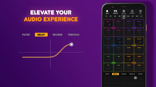 اسکرین شات 2 برنامه Beat Machine: Music Maker & DJ