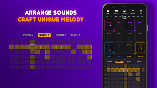 اسکرین شات 3 برنامه Beat Machine: Music Maker & DJ