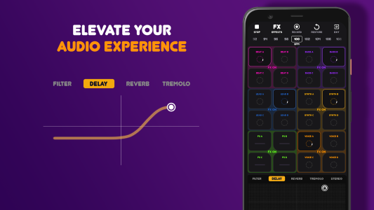 اسکرین شات 4 برنامه Beat Machine: Music Maker & DJ