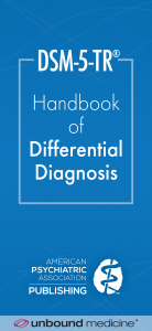 اسکرین شات برنامه DSM-5-TR Differential Dx 1