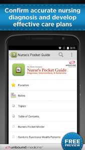 اسکرین شات برنامه Nurse's Pocket Guide 1