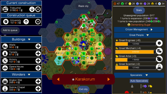 اسکرین شات 2 بازی Unciv