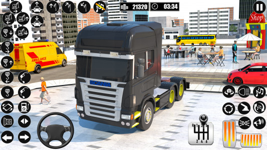 اسکرین شات بازی Real Truck Parking Truck Games 1