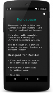 اسکرین شات برنامه Monospace - Writing and Notes 5