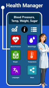 اسکرین شات 1 برنامه Blood Pressure Monitor (BP)