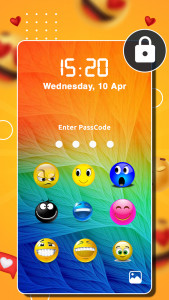 اسکرین شات برنامه Emoji Lock Screen 3