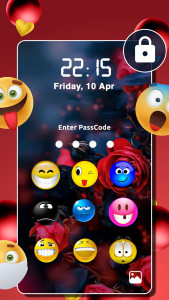 اسکرین شات برنامه Emoji Lock Screen 2