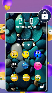 اسکرین شات برنامه Emoji Lock Screen 4