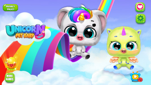 اسکرین شات بازی Unicorn Baby Care Unicorn Game 1