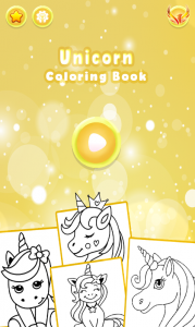 اسکرین شات برنامه Unicorn Coloring Book Glitter 1