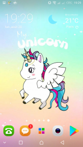اسکرین شات برنامه Cute Unicorn backgrounds 7