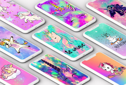 اسکرین شات برنامه Unicorn Wallpaper 1