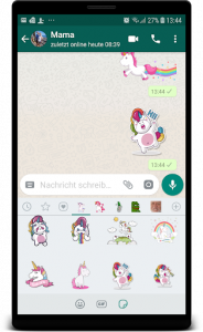اسکرین شات برنامه Unicorn Whatsapp Sticker Pack 5
