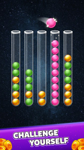 اسکرین شات 2 بازی Woody Sort: Ball Sort Puzzle