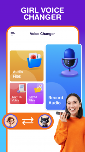 اسکرین شات برنامه Voice Changer Call Voice 1