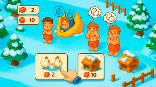 اسکرین شات 1 بازی Icy Village: Craft & Expand