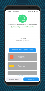 اسکرین شات برنامه Android 12 Updater 2