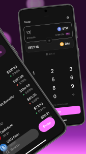 اسکرین شات 2 برنامه Uniswap: Crypto & NFT Wallet