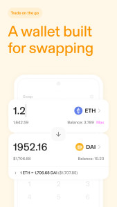اسکرین شات 3 برنامه Uniswap: Crypto & NFT Wallet
