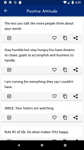 اسکرین شات 2 برنامه Positive Quotes