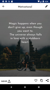 اسکرین شات 3 برنامه Positive Quotes