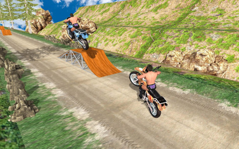 اسکرین شات بازی Wrestlers Moto Stunts Racer 3