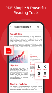 اسکرین شات 2 برنامه Document Reader: PDF, DOC, PPT