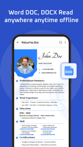 اسکرین شات 3 برنامه Document Reader: PDF, DOC, PPT