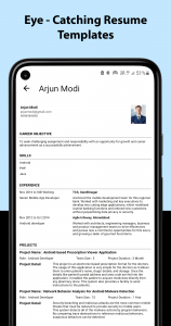 اسکرین شات برنامه Resume Builder - CV Maker 5