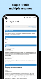 اسکرین شات برنامه Resume Builder - CV Maker 6