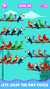 اسکرین شات بازی Bird Sort Puzzle - Bird Games 1