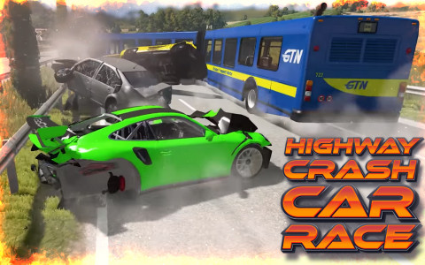 اسکرین شات بازی Highway Crash Car Race 3