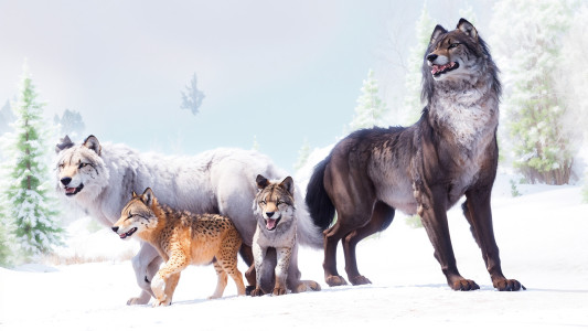 اسکرین شات 4 بازی Virtual Arctic Wolf Family Sim