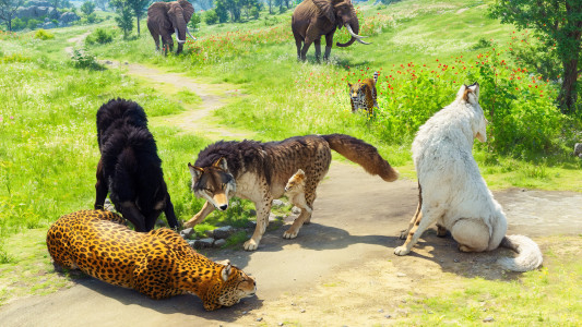 اسکرین شات 3 بازی Virtual Arctic Wolf Family Sim