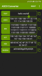 اسکرین شات برنامه ASCII Converter - Text Encoder 3