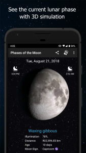 اسکرین شات 1 برنامه Phases of the Moon