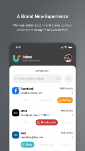 اسکرین شات برنامه Unroll.Me - Email Cleanup 1